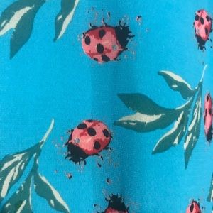 LuLaRoe 3XL Azure skirt blue with ladybugs!